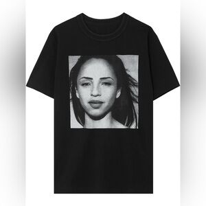 Sade Black Graphic cotton T-Shirt